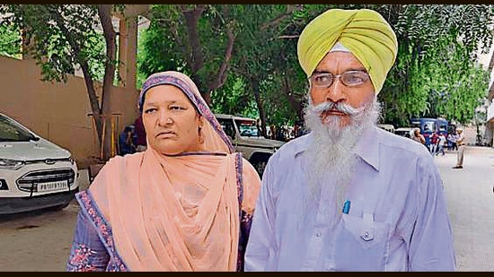Aggrieved parents Satpal Singh and Gurmeet Kaur in Ludhiana. (HT File) Aggrieved parents Satpal Singh and Gurmeet Kaur in Ludhiana. (HT File)