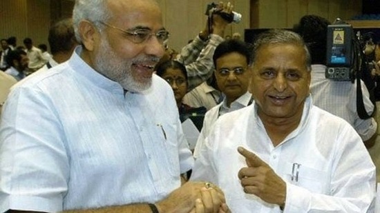 PM Modi condoled Samajwadi Party founder Mulayam Singh Yadav's demise and said he was widely admired as a humble and grounded leader who was sensitive to people’s problems. "Shri Mulayam Singh Yadav Ji was a remarkable personality. He was widely admired as a humble and grounded leader who was sensitive to people’s problems," Modi said. "Mulayam Singh Yadav Ji distinguished himself in UP and national politics. He was a key soldier for democracy during the Emergency," the prime minister said in a series of tweets.(File Image)