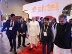Prime Minister Narendra Modi at the inauguration of the 6th edition of India Mobile Congress and launches 5G Services, in New Delhi.(ANI/PIB) Prime Minister Narendra Modi at the inauguration of the 6th edition of India Mobile Congress and launches 5G Services, in New Delhi.(ANI/PIB)
