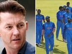 Brett Lee with a stern message for India ahead of the T20 World Cup(Getty/BCCI) Brett Lee with a stern message for India ahead of the T20 World Cup(Getty/BCCI)