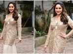 Madhuri Dixit steals the show at Jhalak Dikhhla Jaa 10 shoot in a traditional look. (HT Photo/Varinder Chawla) Madhuri Dixit steals the show at Jhalak Dikhhla Jaa 10 shoot in a traditional look. (HT Photo/Varinder Chawla)