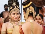Trisha Krishnan in a still form Ponniyin Selvan 1. Trisha Krishnan in a still form Ponniyin Selvan 1.