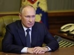 Russia-Ukraine War: Russian President Vladimir Putin attends a meeting with members of the security council in Saint Petersburg, Russia.