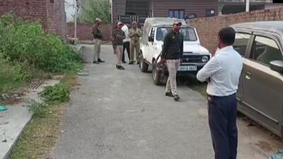 Teams of NIA, J&K Police and CRPF conducting a search in Rajouri on Tuesday. (ANI/Twitter) Teams of NIA, J&K Police and CRPF conducting a search in Rajouri on Tuesday. (ANI/Twitter)