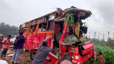 The horrific road accident occurred after the tourist bus rear-ended the KSRTC bus. (File image | PTI)
