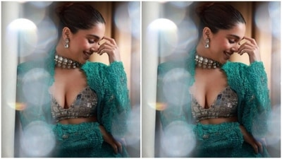 Styled by fashion stylist Chandini Whabi, Sharvari wore her tresses into a clean bun as she posed for the pictures. (Instagram/@sharvari) Styled by fashion stylist Chandini Whabi, Sharvari wore her tresses into a clean bun as she posed for the pictures. (Instagram/@sharvari)