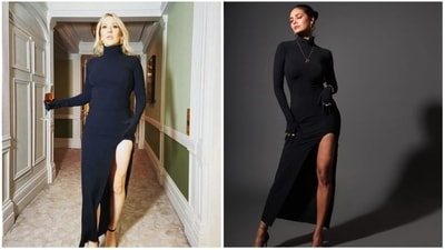 Singer Ellie Goulding had earlier worn the same dress to an award show. (Instagram/@egupta)