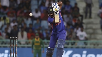 Sanju Samson plays shot during the first ODI against South Africa (AP) Sanju Samson plays shot during the first ODI against South Africa (AP)