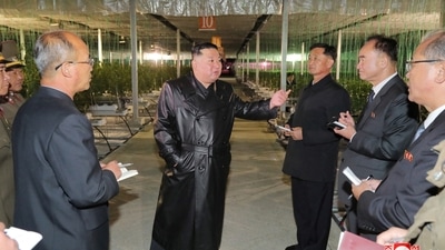Kim Jong Un attended the event after guiding nuclear tactical exercises targeting South Korea over the past two weeks (via REUTERS)