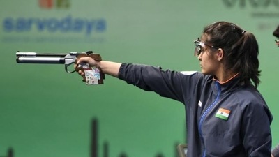 Manu Bhaker will be aiming for a top performance. Manu Bhaker will be aiming for a top performance.