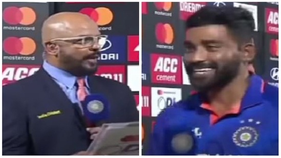 Showering praise on Siraj after the match, Murali Kartik interacted with the in-form bowler in Hyderabadi. (Screengrab/Star Sports)