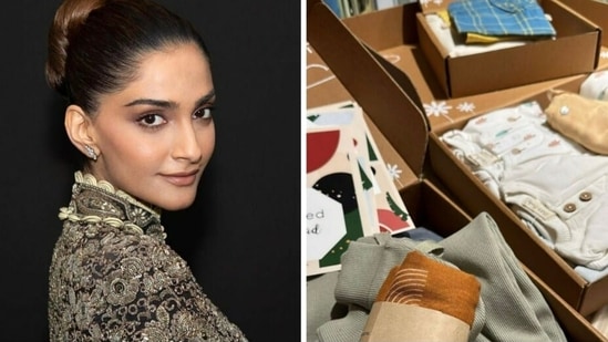 Sonam Kapoor shares glimpse of son Vayu's new clothes.&nbsp;