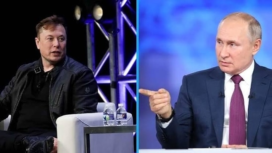Elon Musk-Vladimir Putin: Elon Musk and Vladimir Putin are seen.