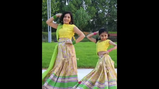 Red and gold 3-piece Bollywood Indian dance costume