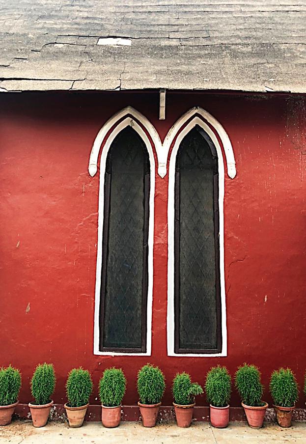 Indeed, in the wet days, it is snug to sit inside the church and watch the rain fall through these heavenly glasses. Indeed, in the wet days, it is snug to sit inside the church and watch the rain fall through these heavenly glasses.