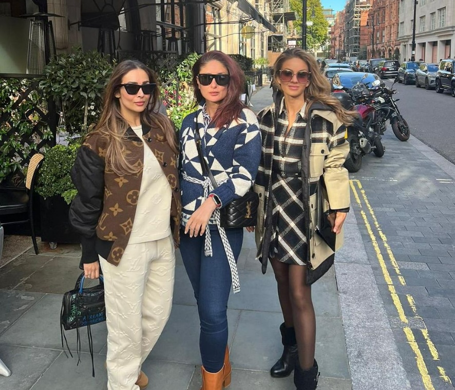 Kareena Kapoor reunited with Malaika Arora and Natasha Poonawalla in London. Kareena Kapoor reunited with Malaika Arora and Natasha Poonawalla in London. 