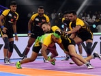 PKL 9: Telugu Titans defeated Patna Pirates on Tuesday.(PKL) PKL 9: Telugu Titans defeated Patna Pirates on Tuesday.(PKL)