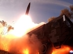 &nbsp;A missile launch is seen at an undisclosed location in North Korea, in this undated photo released on October 10, 2022 by North Korea's Korean Central News Agency. (File image)