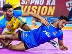 Still from the PKL match between Haryana Steelers and Tamil Thalaivas(Twitter/PKL) Still from the PKL match between Haryana Steelers and Tamil Thalaivas(Twitter/PKL)