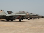 File photo of MiG 29K (Courtesy @ReviewVayu)