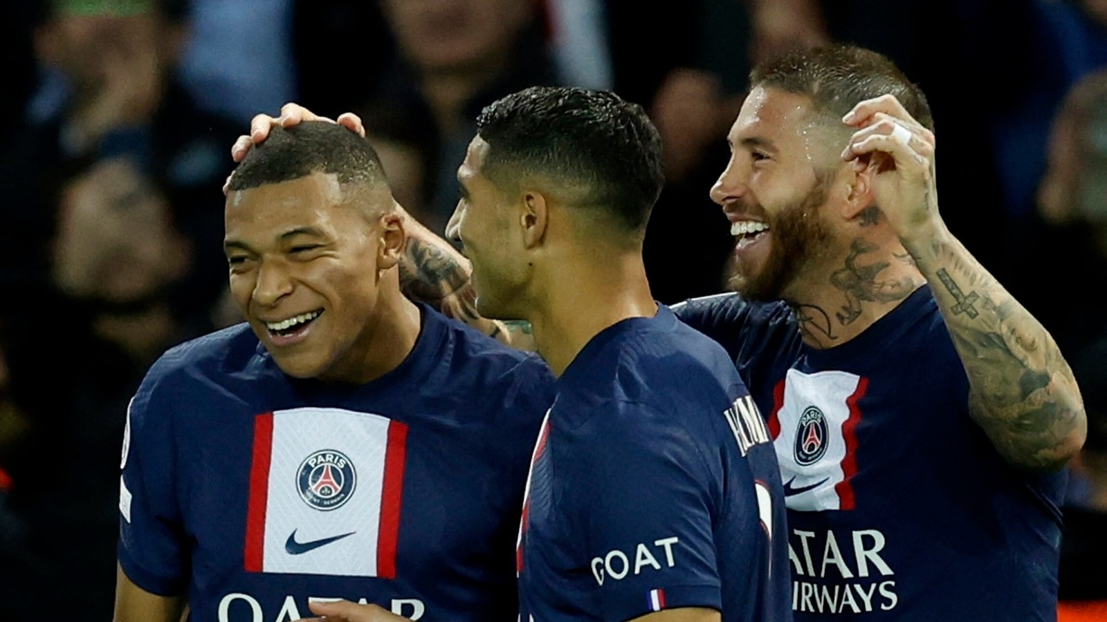 Mbappé and Hakimi score as PSG wins 2-0 against Dortmund in Champions  League