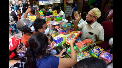 Twelve spots have been earmarked for sale of firecrackers in the Mohali. (HT File)