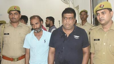 The suspects in police custody. (Sakib Ali/HT Photo) The suspects in police custody. (Sakib Ali/HT Photo)