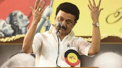 The ruling DMK’s youth and students wing on Wednesday night announced that it will organise protests across Tamil Nadu on October 15 against alleged imposition of Hindi. (PTI)