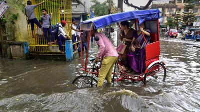 Delhi recorded 625% excess or 63.8mm rainfall against a normal of 8.8mm. (PTI) Delhi recorded 625% excess or 63.8mm rainfall against a normal of 8.8mm. (PTI)