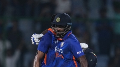 Samson scored 118 runs in the series.&nbsp; (AP)