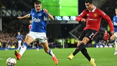 Cristiano Ronaldo in action for Manchester United. (AFP) Cristiano Ronaldo in action for Manchester United. (AFP)
