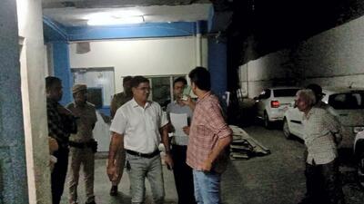 A health department team at Maiden Pharmaceuticals Ltd unit in Sonepat on Thursday. (PTI) A health department team at Maiden Pharmaceuticals Ltd unit in Sonepat on Thursday. (PTI)