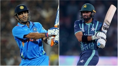 MS Dhoni; Iftikhar Ahmed (File/AP) MS Dhoni; Iftikhar Ahmed (File/AP)