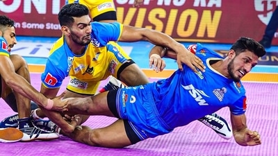 Still from the PKL match between Haryana Steelers and Tamil Thalaivas (Twitter/PKL) Still from the PKL match between Haryana Steelers and Tamil Thalaivas (Twitter/PKL)