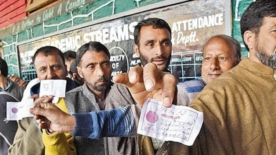 In August, then Jammu and Kashmir chief electoral officer (CEO) Hirdesh Kumar recently said the Union territory was likely to get around 25 lakh additional voters, In August, then Jammu and Kashmir chief electoral officer (CEO) Hirdesh Kumar recently said the Union territory was likely to get around 25 lakh additional voters,