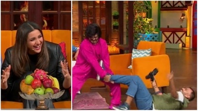 Stills from the latest episode of The Kapil Sharma Show.&nbsp;