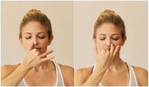 Anulom Vilom Pranayam or Alternate Nostril Breathing (Twitter/shailendrverma)
