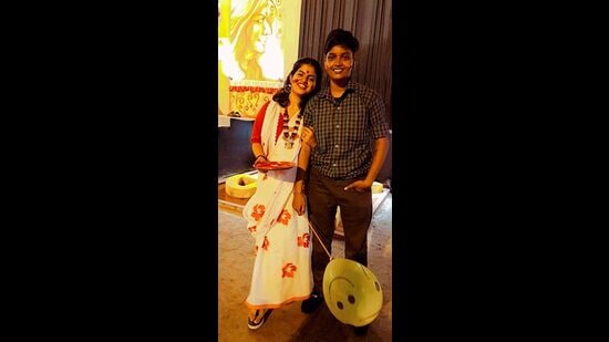 Queer couple Shivansh Singh and Anushree Chakravarty to celebrate their Karva Chauth (HT PHOTO)