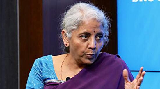 Washington, Oct 12 (ANI): Union Finance Minister Nirmala Sitharaman during the interaction on “India’s Economic Prospects and Role in the World Economy” organised by The Brookings Institution as part of its “State of the Global Economy and Global Governance” event , in Washingtion on Tuesday. (ANI Photo) (Ministry of Finance twitter)
