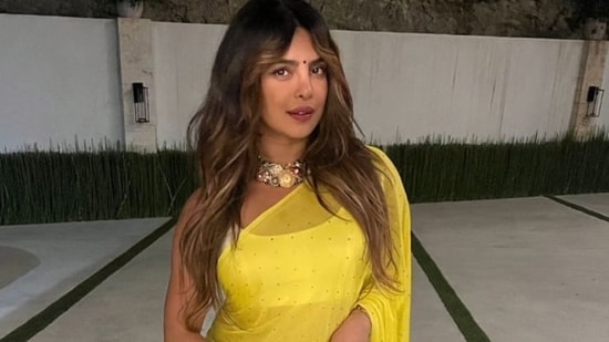 Priyanka Chopra&nbsp;shared photo of her ethnic outfit on Instagram Stories.