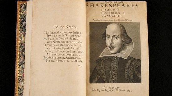 A first edition of "Mr William Shakespeare's Comedies, Histories, &amp; Tragedies", which has become known the "First Folio"(DLA Marbach)
