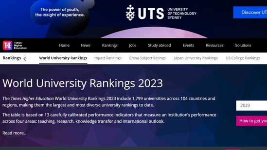 times higher education world university rankings by subject 2023