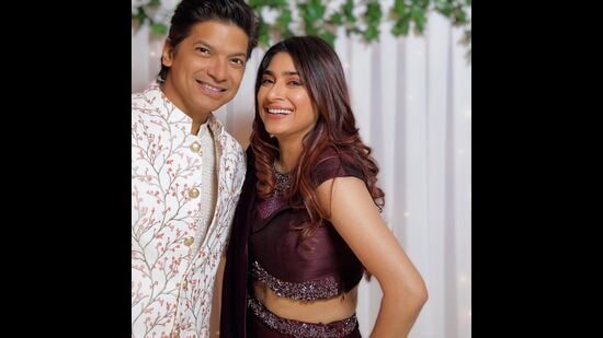 Shaan with wife Radhika