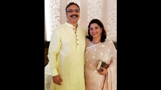 Kavita Seth with husband Dharmesh Bothra