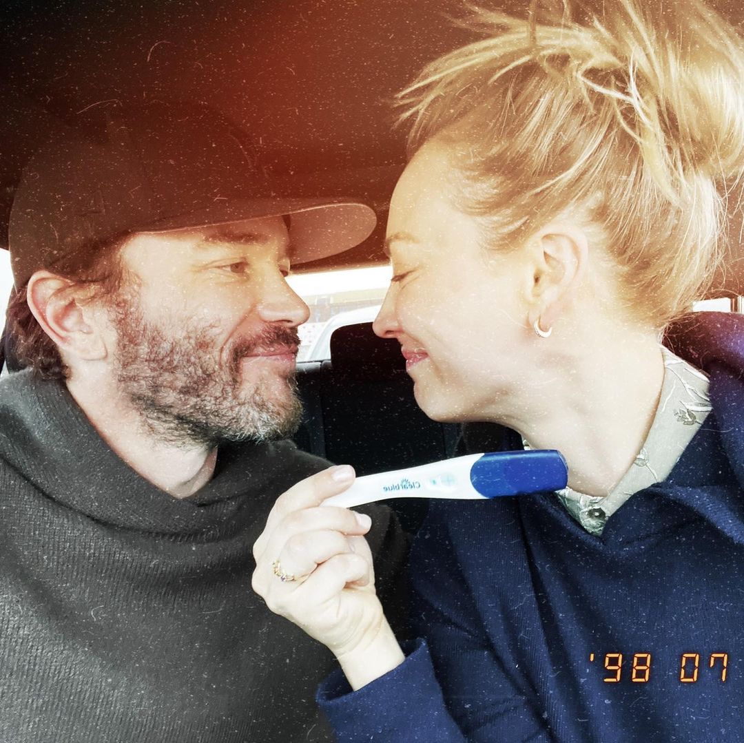 Kaley Cuoco is expecting her first baby with Tom Pelphrey.