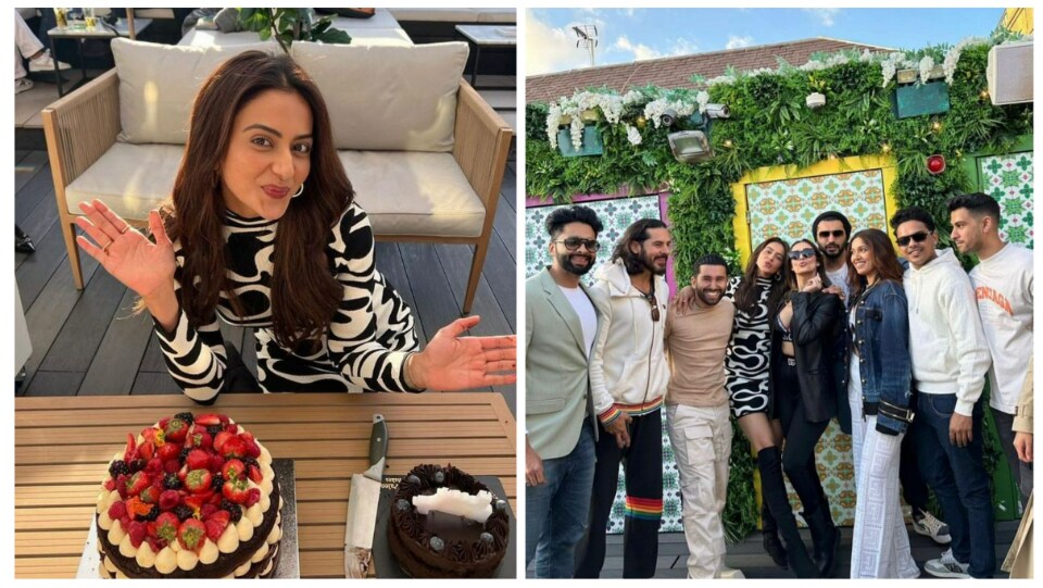 Rakul Preet Singh celebrates her 32nd birthday with Jackky Bhagnani, Malaika Arora, Arjun Kapoor, Bhumi Pednekar among others. Rakul Preet Singh celebrates her 32nd birthday with Jackky Bhagnani, Malaika Arora, Arjun Kapoor, Bhumi Pednekar among others. 