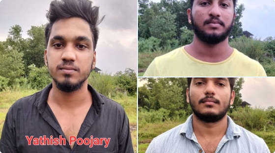 The three accused - Yatish Poojary, Praveen Poojary and Sumit Hegde - acted on their own and have no affiliation to any group, police said. The three accused - Yatish Poojary, Praveen Poojary and Sumit Hegde - acted on their own and have no affiliation to any group, police said.