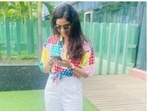 Keerthy Suresh is in the mood of summer. The actor shared a slew of pictures of herself on Thursday and drove our midweek blues far away. Keerthy kickstarted her Thursday on a high note in a stunning colourful attire, apt for a day out in the sun. Check out her pictures here.(Instagram/@keerthysureshofficial)