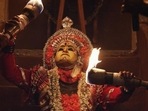 A still from Rishab Shetty's Kannada film Kantara.