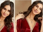 Shibani Dandekar flaunts her mangalsutra on celebrating her first Karwa Chauth with Farhan Akhtar,&nbsp;